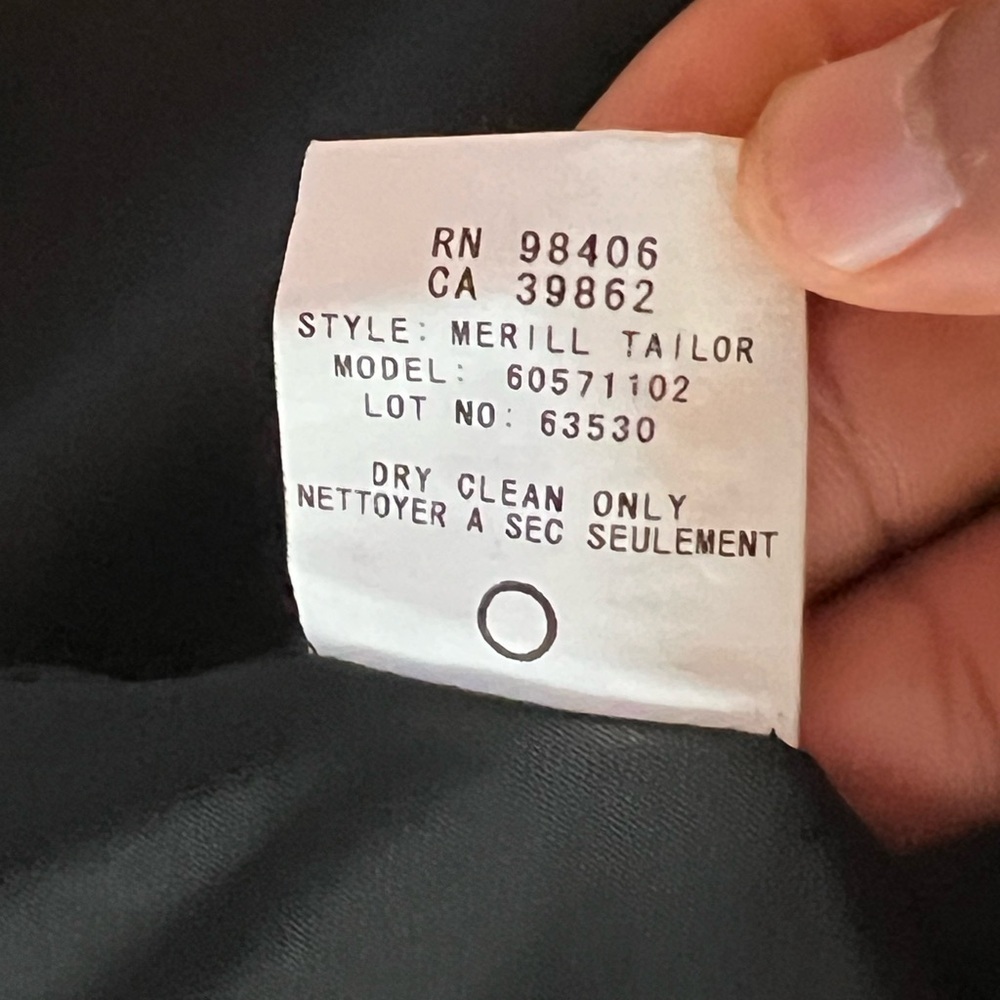 Theory Black Wool Cufflink Button 3/4 Sleeve Prof… - image 8